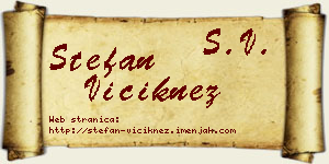 Stefan Viciknez vizit kartica